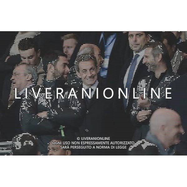 Nicolas SARKOZY / Jean Claude BLANC - 21.10.2015 - PSG / Real Madrid - 3eme journee Champions League Photo : Nolwenn Le Gouic / Icon Sport AG ALDO LIVERANI SAS ONLY ITALY