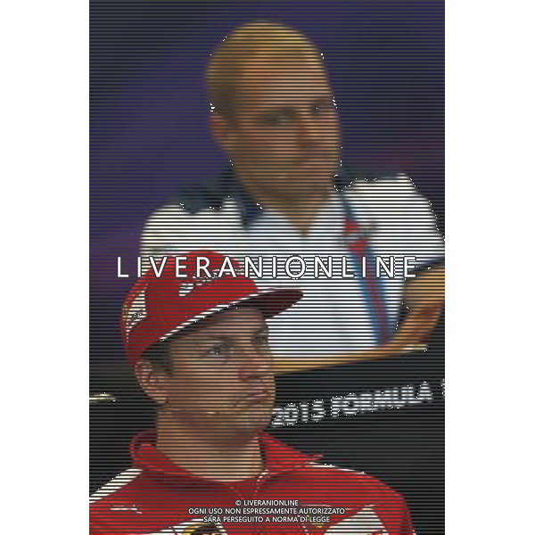 Kimi Raikkonen (FIN) Ferrari and Valtteri Bottas (FIN) Williams in the FIA Press Conference. 22.10.2015. Formula 1 World Championship, Rd 16, United States Grand Prix, Austin, Texas, USA, Preparation Day. - www.xpbimages.com, EMail: requests@xpbimages.com - copy of publication required for printed pictures. Every used picture is fee-liable. Â© Copyright: Moy / XPB Images /AGENZIA ALDO LIVERANI SAS - ITALY ONLY EDITORIAL USE ONLY