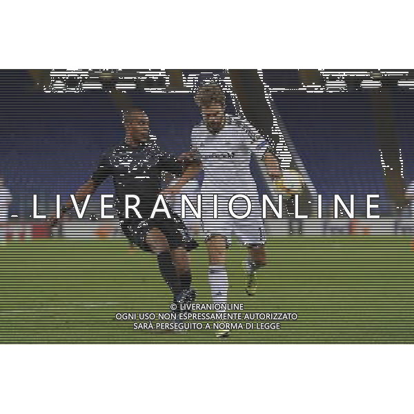 Roma - 22/10/2015 - Stadio Olimpico - UEFA Europa League 2015-2016 - Gruppo G - Lazio vs Rosenborg - nella foto: Abdoulay Konko e Skjelvik / Ph. Fabrizio Corradetti - Ag. Aldo Liverani sas /AGENZIA ALDO LIVERANI SAS