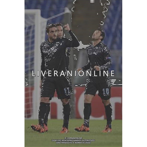Roma - 22/10/2015 - Stadio Olimpico - UEFA Europa League 2015-2016 - Gruppo G - Lazio vs Rosenborg - nella foto: l\'esultanza di alessandro Matri / Ph. Fabrizio Corradetti - Ag. Aldo Liverani sas