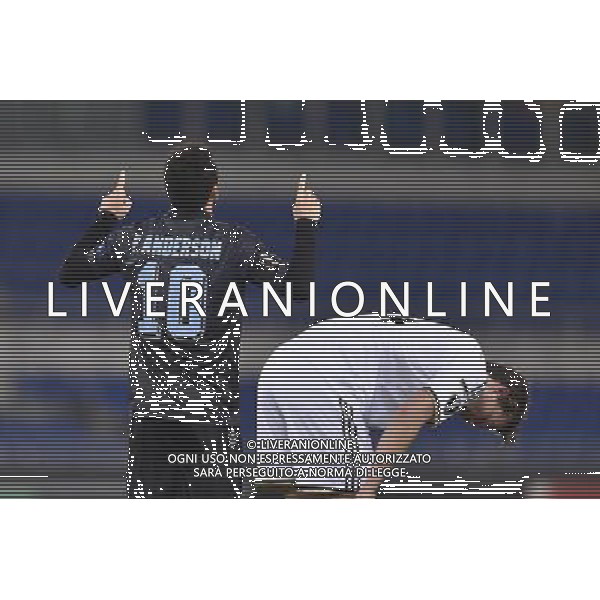 Roma - 22/10/2015 - Stadio Olimpico - UEFA Europa League 2015-2016 - Gruppo G - Lazio vs Rosenborg - nella foto: l\'esultanza dopo il gol di Felipe Anderson / Ph. Fabrizio Corradetti - Ag. Aldo Liverani sas /AGENZIA ALDO LIVERANI SAS