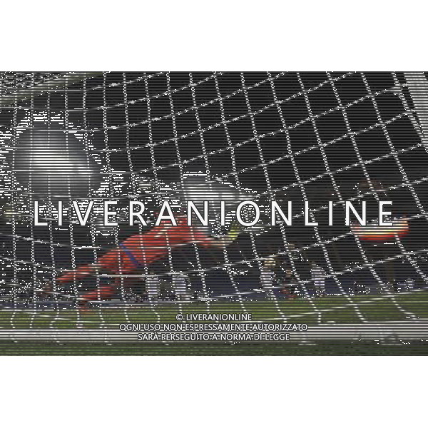Roma - 22/10/2015 - Stadio Olimpico - UEFA Europa League 2015-2016 - Gruppo G - Lazio vs Rosenborg - nella foto: il rigore calciato da Antonio Candreva e respinto dal portiere Andre\' Hansen / Ph. Fabrizio Corradetti - Ag. Aldo Liverani sas /AGENZIA ALDO LIVERANI SAS