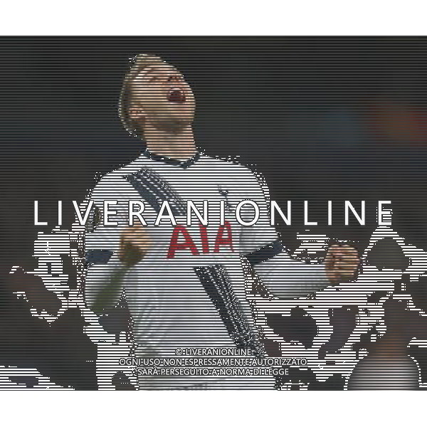 Tottenham Hotspur\'s Christian Eriksen celebrates his goal Photographer Kieran Galvin/CameraSport Football - UEFA Europa League Group J - Anderlecht v Tottenham Hotspur - Thursday 22nd October 2015 - Constant Vanden Stock Stadium, Anderlecht, Brussels - Belgium © CameraSport - 43 Linden Ave. Countesthorpe. Leicester. England. LE8 5PG - Tel: +44 (0) 116 277 4147 - admin@camerasport.com - www.camerasport.com /AGENZIA ALDO LIVERANI SAS - ITALY ONLY EDITORIAL USE ONLY