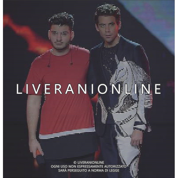 Prima puntata Live di X Factor Milano - 22.10.2015 Nella Foto:Mika con Leonardo /Ph.Vitez-Ag. Aldo Liverani