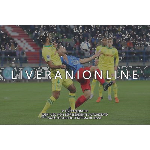 Andy DELORT / Oswaldo VIZCARRONDO - 23.10.2015 - Caen / Nantes - 11eme journee de Ligue1 Photo : Vincent Michel / Icon Sport *** Local Caption *** AG ALDO LIVERANI SAS ONLY ITALY *** Local Caption *** AG ALDO LIVERANI SAS ONLY ITALY