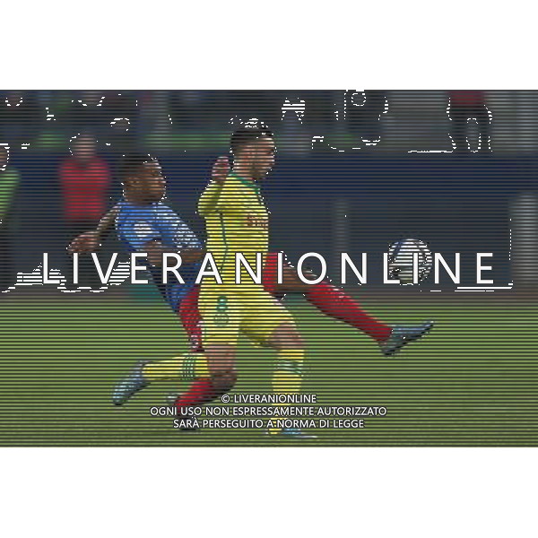Emmanuel IMOROU / Adrien TOMASSON - 23.10.2015 - Caen / Nantes - 11eme journee de Ligue1 Photo : Vincent Michel / Icon Sport *** Local Caption *** AG ALDO LIVERANI SAS ONLY ITALY *** Local Caption *** AG ALDO LIVERANI SAS ONLY ITALY