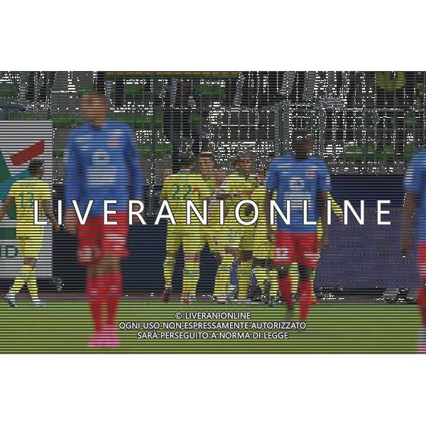 JOIE NANTES / Yacine BAMMOU / DECEPTION CAEN - 23.10.2015 - Caen / Nantes - 11eme journee de Ligue1 Photo : Vincent Michel / Icon Sport *** Local Caption *** AG ALDO LIVERANI SAS ONLY ITALY *** Local Caption *** AG ALDO LIVERANI SAS ONLY ITALY