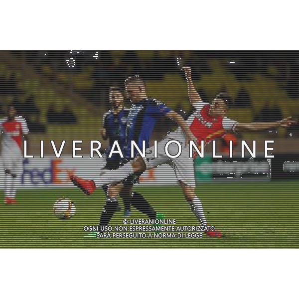 Maksim MEDVEDEV / Stephan EL SHAARAWY - 22.10.2015 - Monaco / Qarabag - Europa League Photo : Jean Christophe Magnenet / Icon Sport AG ALDO LIVERANI SAS ONLY ITALY
