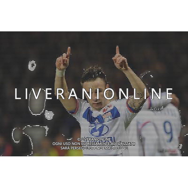 JOIE DE Mathieu VALBUENA - 23.10.2015 - Lyon / Toulouse - 11eme journee de Ligue1 Photo : Jean Paul Thomas / Icon Sport AG ALDOL IVERANI SAS ONLY ITALY