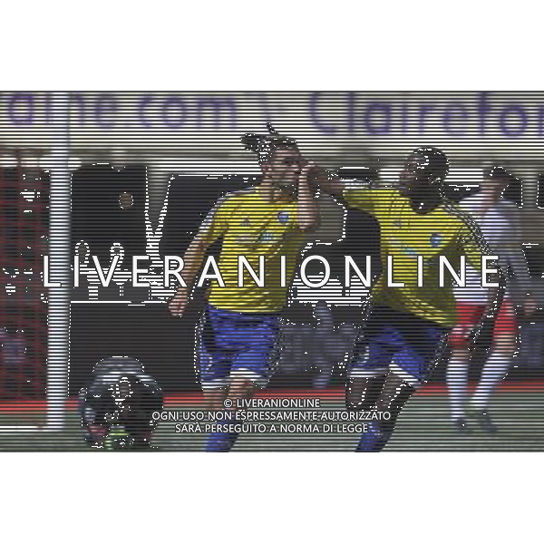 Joie Bourg en Bresse - Florent OGIER / Moulaye idrissa BA - 23.10.2015 - Nancy / Bourg en Bresse - 12eme journee de Ligue2 Photo : Fred Marvaux / Icon Sport *** Local Caption *** AG ALDO LIVERANI SAS ONLY ITALY *** Local Caption *** AG ALDO LIVERANI SAS ONLY ITALY