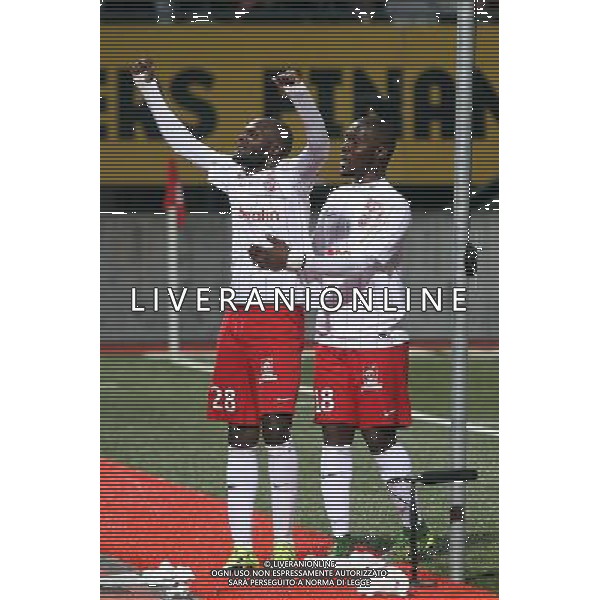 Joie Nancy - Julien CETOUT / Dialo GUIDILEYE - 23.10.2015 - Nancy / Bourg en Bresse - 12eme journee de Ligue2 Photo : Fred Marvaux / Icon Sport AG ALDO LIVERANI SAS ONLY ITALY