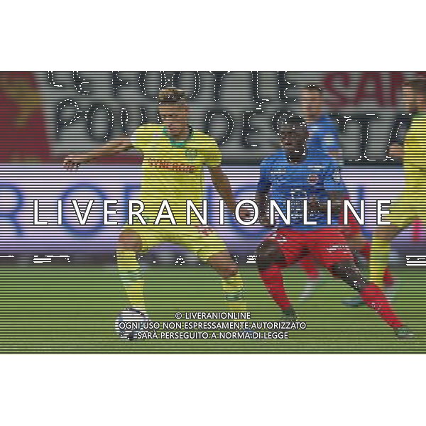 Yacine BAMMOU / Dennis APPIAH - 23.10.2015 - Caen / Nantes - 11eme journee de Ligue1 Photo : Vincent Michel / Icon Sport AG ALDO LIVERANI SAS ONLY ITALY