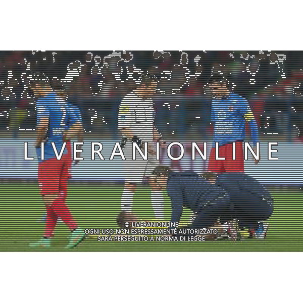 Blessure Valentin RONGIER - 23.10.2015 - Caen / Nantes - 11eme journee de Ligue1 Photo : Vincent Michel / Icon Sport AG ALDO LIVERANI SAS ONLY ITALY