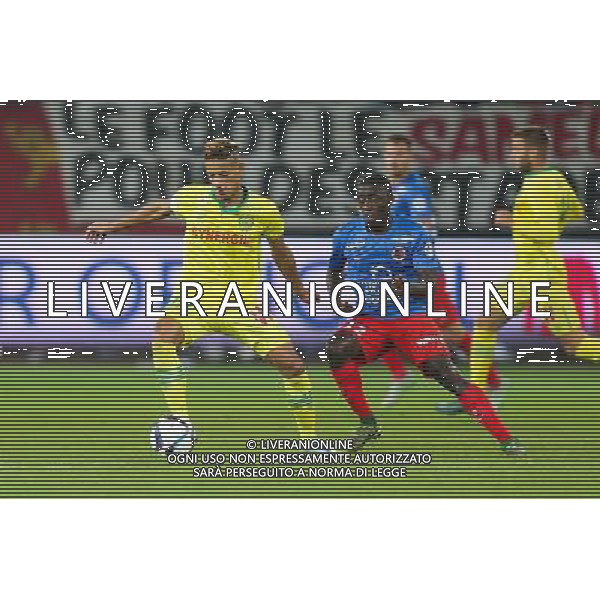 Yacine BAMMOU / Dennis APPIAH - 23.10.2015 - Caen / Nantes - 11eme journee de Ligue1 Photo : Vincent Michel / Icon Sport AG ALDO LIVERANI SAS ONLY ITALY