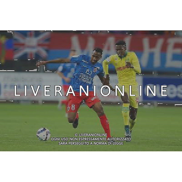 Jordan NKOLOLO / Birama TOURE - 23.10.2015 - Caen / Nantes - 11eme journee de Ligue1 Photo : Vincent Michel / Icon Sport AG ALDO LIVERANI SAS ONLY ITALY