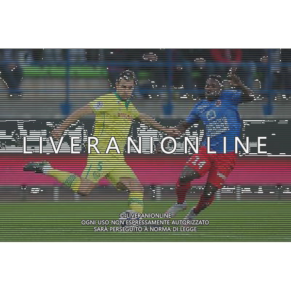 Lorik CANA / Jeff LOUIS - 23.10.2015 - Caen / Nantes - 11eme journee de Ligue1 Photo : Vincent Michel / Icon Sport AG ALDO LIVERANI SAS ONLY ITALY