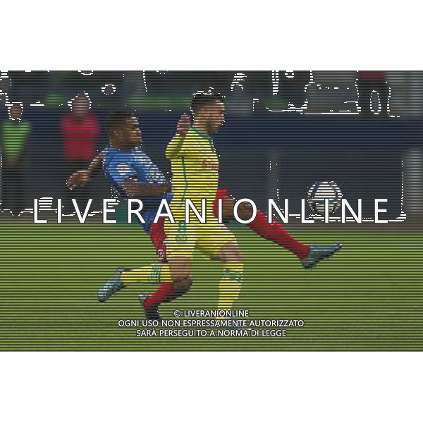 Emmanuel IMOROU / Adrien THOMASSON - 23.10.2015 - Caen / Nantes - 11eme journee de Ligue1 Photo : Vincent Michel / Icon Sport AG ALDO LIVERANI SAS ONLY ITALY