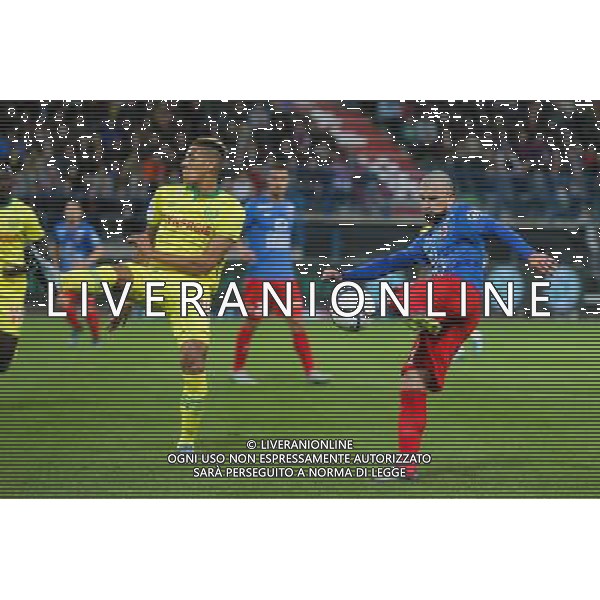 VINCENT BESSAT / YACINE BAMMOU - 23.10.2015 - Caen / Nantes - 11eme journee de Ligue1 Photo : Vincent Michel / Icon Sport AG ALDO LIVERANI SAS ONLY ITALY
