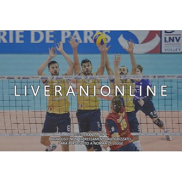 Mitja Gasparini / jorge Fernandez / Jacopo Massari - 24.10.2015 - Paris / Ajaccio - 1ere journee Ligue A Photo : Anthony Dibon / Icon Sport AG ALDO LIVERANI SAS ONLY ITALY
