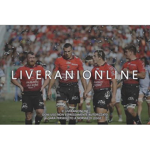Matt STEVENS / Virgile BRUNI / Anthony ETRILLARD / Juanne SMITH - 24.10.2015 - Toulon / Oyonnax - 6eme journee de Top 14 Photo : Agence Nice Presse / Icon Sport AG ALDO LIVERANI SAS ONLY ITALY