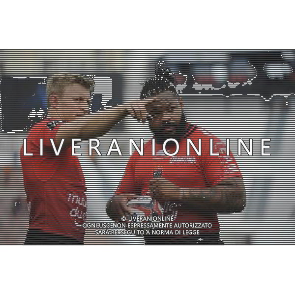 Mathieu BASTAREAUD / Lachie TURNER - 24.10.2015 - Toulon / Oyonnax - 6eme journee de Top 14 Photo : Agence Nice Presse / Icon Sport AG ALDO LIVERANI SAS ONLY ITALY