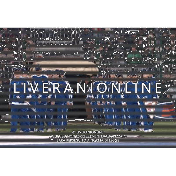 Cagliari 09/02/2005 Italia - Russia Nazionale Amichevole nella foto ragazzi nel prepartita ph luzzani/agenzia aldo liverani