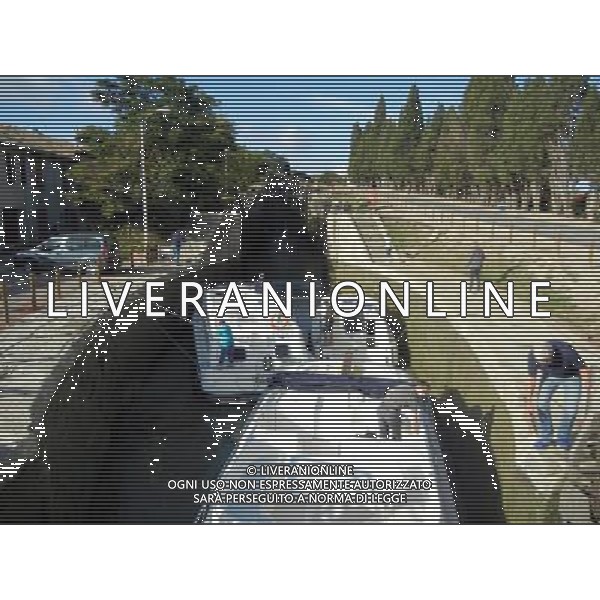 BEZIERS FRANCIA 07-10 -2015 CANALE DEL MIDI NELLA FOTO CANAL DEL MIDI-Le sette chiuse interconnesse di FonsŽranes, vicino BŽziers AG ALDO LIVERANI SAS 