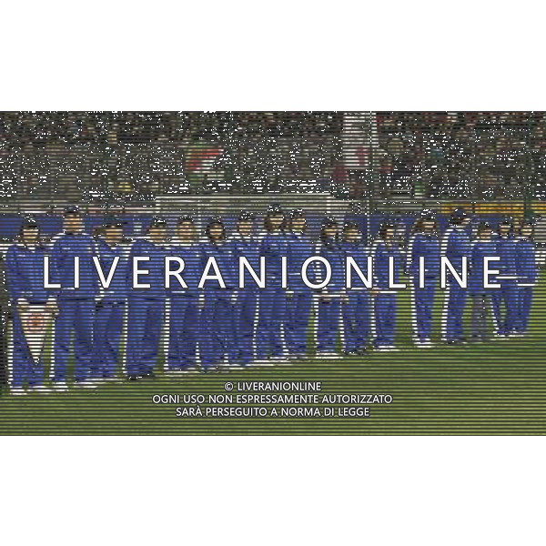 Cagliari 09/02/2005 Italia - Russia Nazionale Amichevole nella foto ragazzi nel prepartita ph luzzani/agenzia aldo liverani