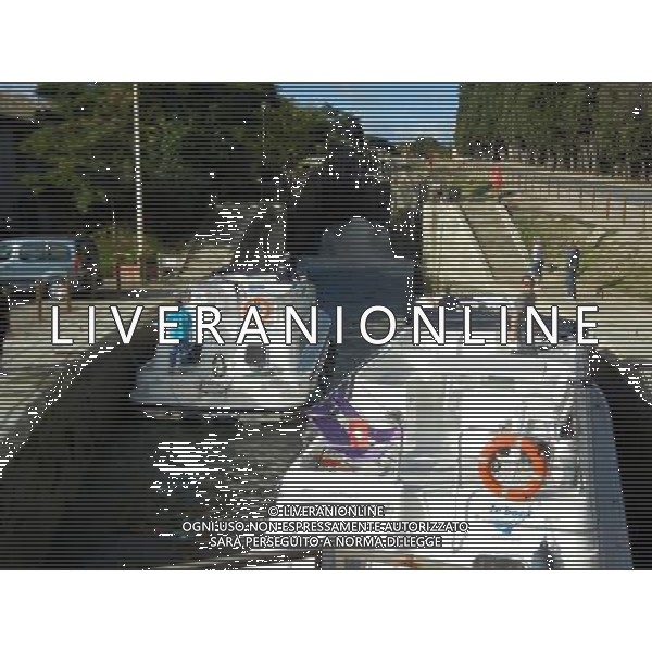 BEZIERS FRANCIA 07-10 -2015 CANALE DEL MIDI NELLA FOTO CANAL DEL MIDI-Le sette chiuse interconnesse di FonsŽranes, vicino BŽziers AG ALDO LIVERANI SAS 