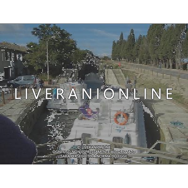 BEZIERS FRANCIA 07-10 -2015 CANALE DEL MIDI NELLA FOTO CANAL DEL MIDI-Le sette chiuse interconnesse di FonsŽranes, vicino BŽziers AG ALDO LIVERANI SAS 