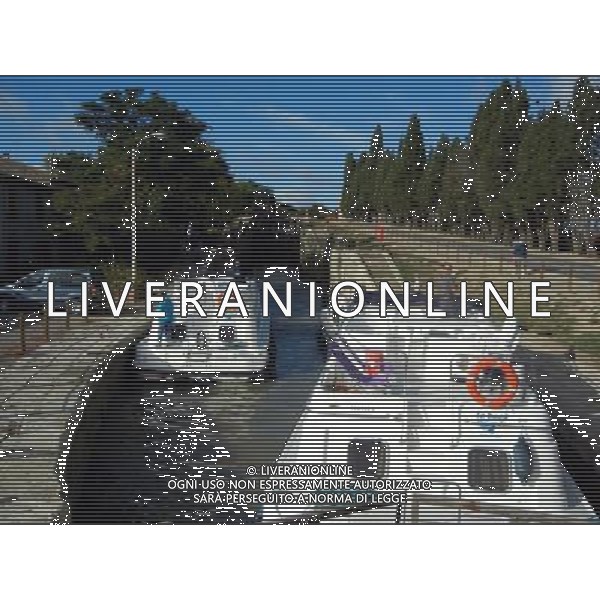 BEZIERS FRANCIA 07-10 -2015 CANALE DEL MIDI NELLA FOTO CANAL DEL MIDI-Le sette chiuse interconnesse di FonsŽranes, vicino BŽziers AG ALDO LIVERANI SAS 