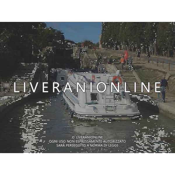 BEZIERS FRANCIA 07-10 -2015 CANALE DEL MIDI NELLA FOTO CANAL DEL MIDI-Le sette chiuse interconnesse di FonsŽranes, vicino BŽziers AG ALDO LIVERANI SAS 