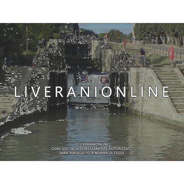 BEZIERS FRANCIA 07-10 -2015 CANALE DEL MIDI NELLA FOTO CANAL DEL MIDI-Le sette chiuse interconnesse di FonsŽranes, vicino BŽziers AG ALDO LIVERANI SAS 