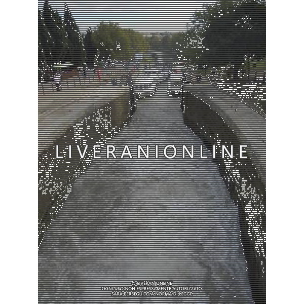 BEZIERS FRANCIA 07-10 -2015 CANALE DEL MIDI NELLA FOTO CANAL DEL MIDI-Le sette chiuse interconnesse di FonsŽranes, vicino BŽziers AG ALDO LIVERANI SAS 