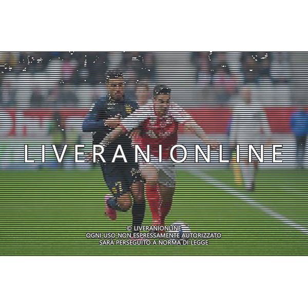 Diego Rigonato Rodrigues / Nabil Dirar - 25.10.2015 - Reims / Monaco - 11eme journee de Ligue 1 Photo : Andre Ferreira / Icon Sport /AGENZIA ALDO LIVERANI SAS - Italy Only editorial use only
