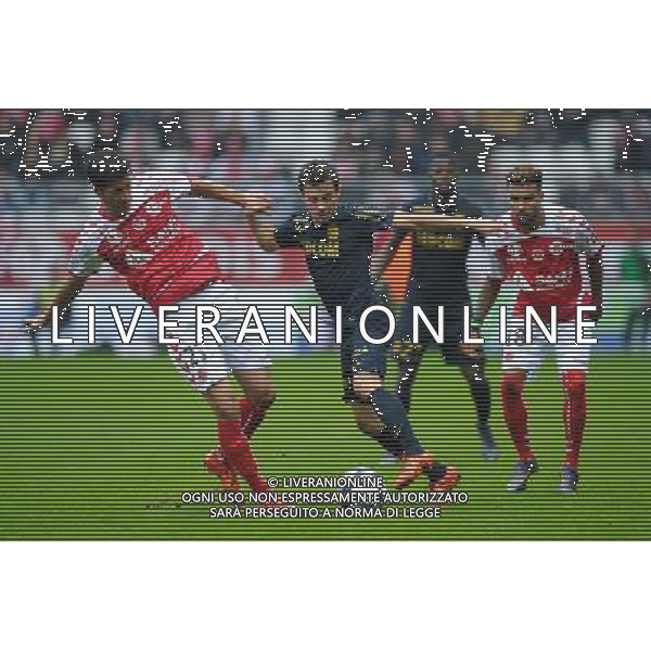 Bernardo Silva / Anthony Weber / Frederic Bulot - 25.10.2015 - Reims / Monaco - 11eme journee de Ligue 1 Photo : Andre Ferreira / Icon Sport /AGENZIA ALDO LIVERANI SAS - Italy Only editorial use only