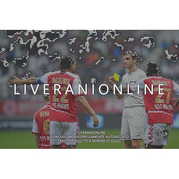 Frank Schneider / Antoine Devaux / Mickael Tacalfred / Hamari Traore - expulsion - 25.10.2015 - Reims / Monaco - 11eme journee de Ligue 1 Photo : Andre Ferreira / Icon Sport /AGENZIA ALDO LIVERANI SAS - Italy Only editorial use only