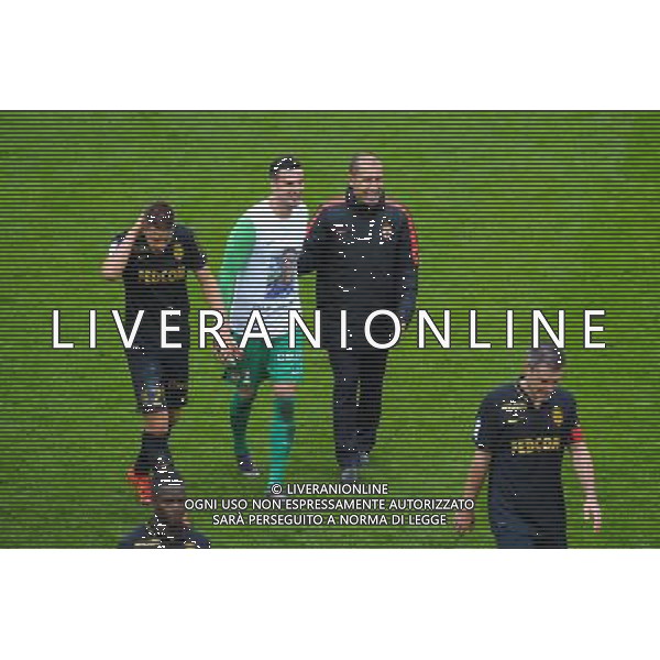 joie Monaco / Leonardo Jardim / Danijel Subasic - 25.10.2015 - Reims / Monaco - 11eme journee de Ligue 1 Photo : Andre Ferreira / Icon Sport /AGENZIA ALDO LIVERANI SAS - Italy Only editorial use only