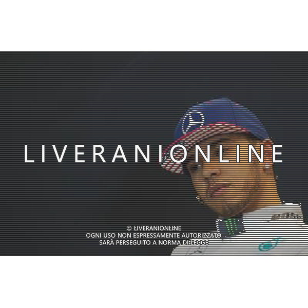 Lewis Hamilton (GBR) Mercedes AMG F1 in the post qualifying FIA Press Conference. 25.10.2015. Formula 1 World Championship, Rd 16, United States Grand Prix, Austin, Texas, USA, Race Day. /AGENZIA ALDO LIVERANI SAS - Italy Only editorial use only