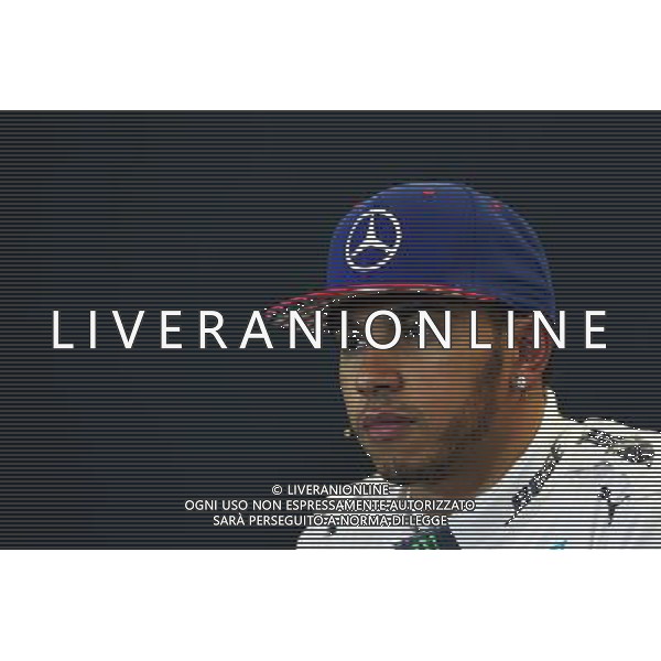 Lewis Hamilton (GBR) Mercedes AMG F1 in the post qualifying FIA Press Conference. 25.10.2015. Formula 1 World Championship, Rd 16, United States Grand Prix, Austin, Texas, USA, Race Day. /AGENZIA ALDO LIVERANI SAS - Italy Only editorial use only