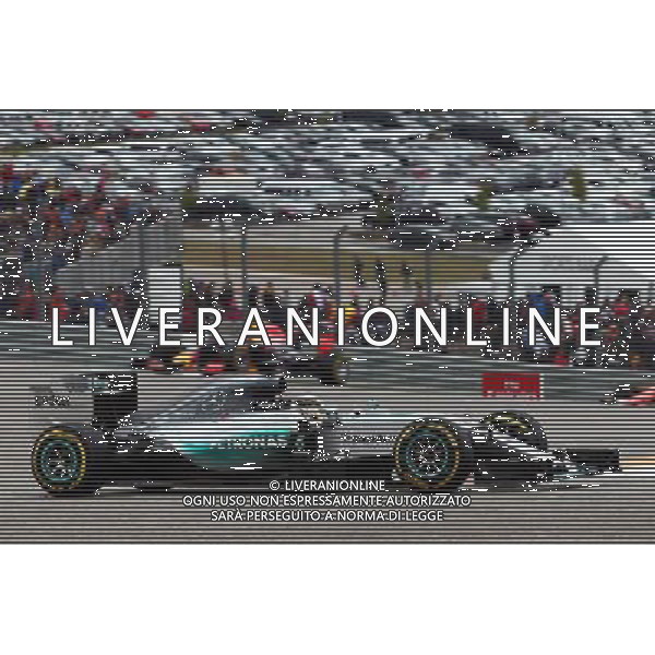 Lewis Hamilton (GBR) Mercedes AMG F1 W06. 25.10.2015. Formula 1 World Championship, Rd 16, United States Grand Prix, Austin, Texas, USA, Race Day. /AGENZIA ALDO LIVERANI SAS - Italy Only editorial use only