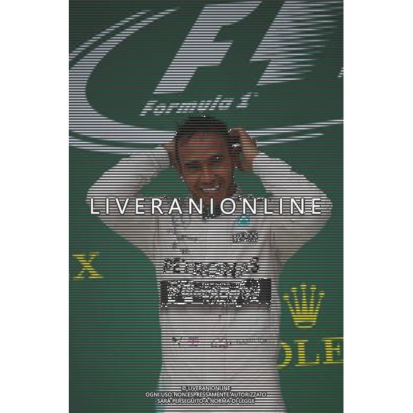 1st place and world champion Lewis Hamilton (GBR) Mercedes AMG F1. 25.10.2015. Formula 1 World Championship, Rd 16, United States Grand Prix, Austin, Texas, USA, Race Day. AG ALDO LIVERANI SAS ONLY ITALY