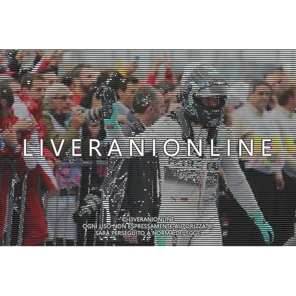 Second placed Nico Rosberg (GER) Mercedes AMG F1 in parc ferme. 25.10.2015. Formula 1 World Championship, Rd 16, United States Grand Prix, Austin, Texas, USA, Race Day. AG ALDO LIVERANI SAS ONLY ITALY