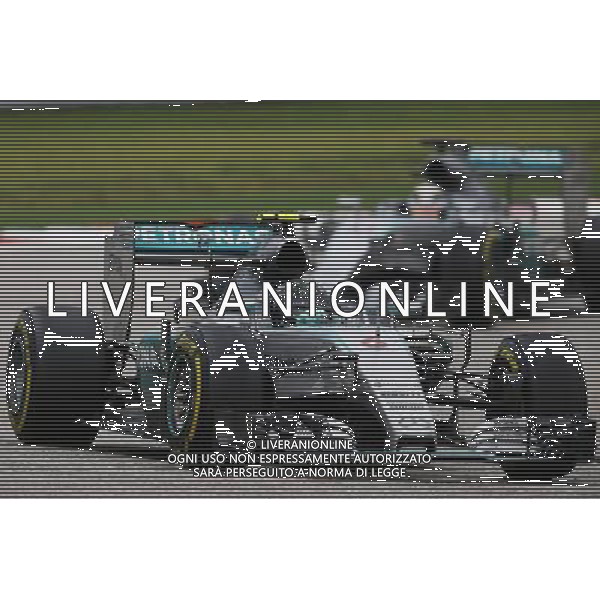 Nico Rosberg (GER) Mercedes AMG F1 W06 leads team mate Lewis Hamilton (GBR) Mercedes AMG F1 W06. 25.10.2015. Formula 1 World Championship, Rd 16, United States Grand Prix, Austin, Texas, USA, Race Day. AG ALDO LIVERANI SAS ONLY ITALY