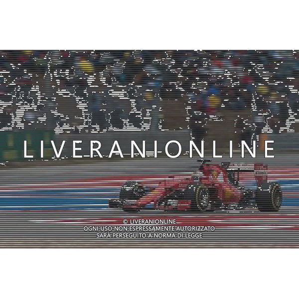 Sebastian Vettel (GER) Ferrari SF15-T. 25.10.2015. Formula 1 World Championship, Rd 16, United States Grand Prix, Austin, Texas, USA, Race Day. AG ALDO LIVERANI SAS ONLY ITALY