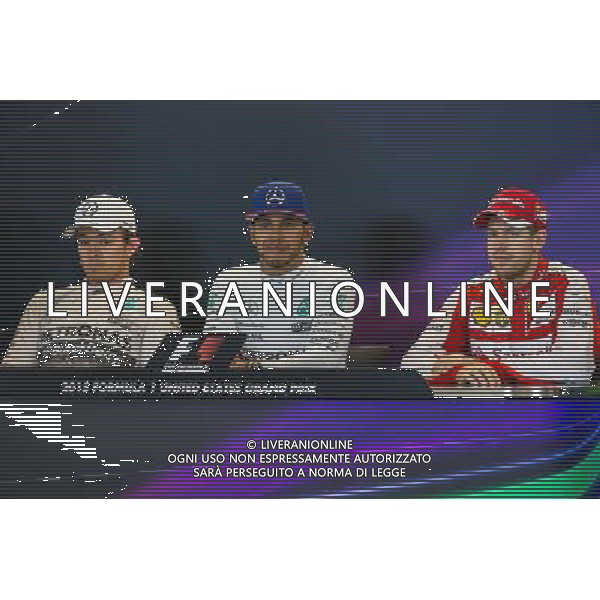 NICO ROSBERG-LEWIS HAMILTON E SEBASTIAN VETTEL 25.10.2015. Formula 1 World Championship, Rd 16, United States Grand Prix, Austin, Texas, USA, Race Day. AG ALDO LIVERANI SAS ONLY ITALY