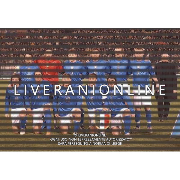 Cagliari 09-02-2005 italia-russia 2:0 nella foto formazione italia ph marco luzzani/ag aldo liverani s.a.s.