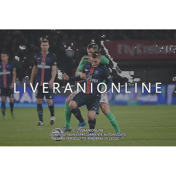 Marco VERRATTI / Valentin EYSSERIC - 25.10.2015 - PSG / Saint Etienne - 11eme journee Ligue 1 Photo : Nolwenn Le Gouic / Icon Sport /AGENZIA ALDO LIVERANI SAS - Italy Only editorial use only