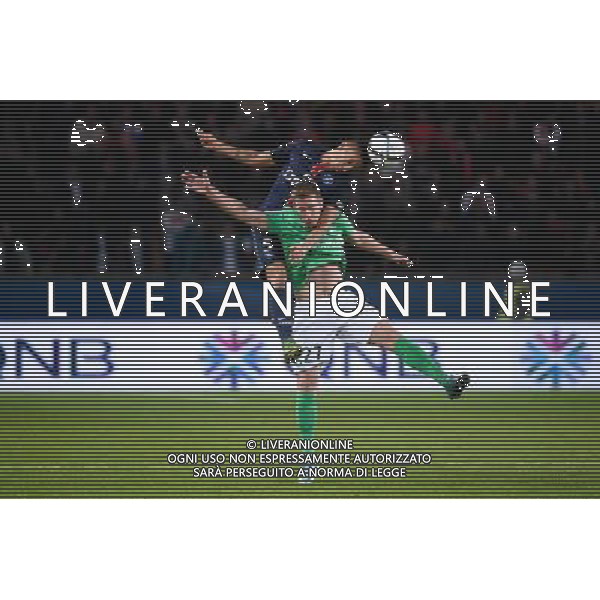 MARQUINHOS / Robert BERIC - 25.10.2015 - PSG / Saint Etienne - 11eme journee Ligue 1 Photo : Nolwenn Le Gouic / Icon Sport /AGENZIA ALDO LIVERANI SAS - Italy Only editorial use only