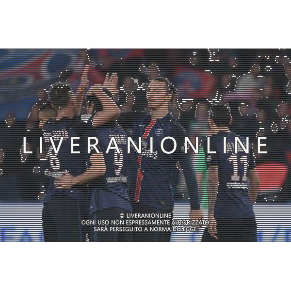 joie Zlatan IBRAHIMOVIC - 25.10.2015 - PSG / Saint Etienne - 11eme journee Ligue 1 Photo : Nolwenn Le Gouic / Icon Sport /AGENZIA ALDO LIVERANI SAS - Italy Only editorial use only
